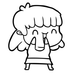 cartoon woman