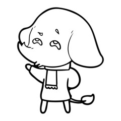 cartoon elephant remembering