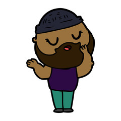 cartoon man with beard