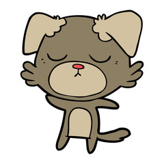 Fototapeta premium cute cartoon dog