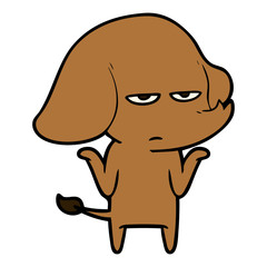 annoyed cartoon elephant