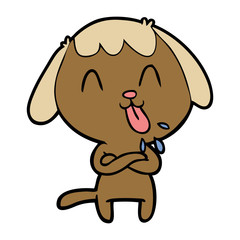Fototapeta premium cute cartoon dog