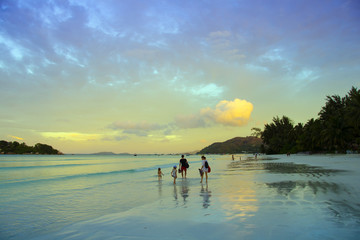 Praslin beach, Seychelles - obrazy, fototapety, plakaty
