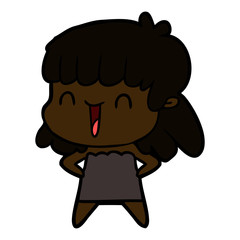 cartoon woman
