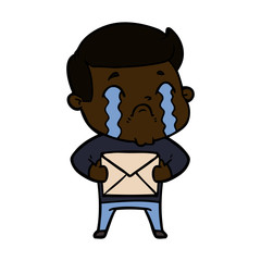 cartoon man crying
