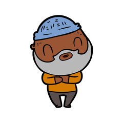 cartoon bearded man