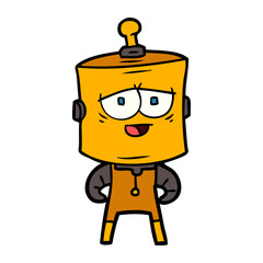 cartoon robot