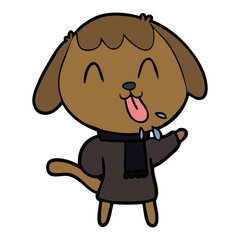 cute cartoon dog