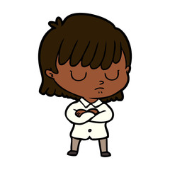 Obraz premium cartoon woman