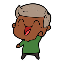 cartoon man laughing