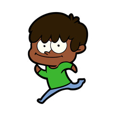 Fototapeta premium happy cartoon man