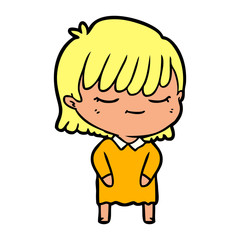 cartoon woman