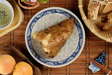 Chinese tradition food - steamed rice dumpling