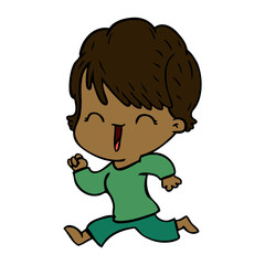 cartoon laughing woman