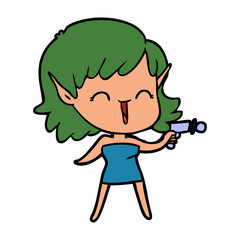 cartoon elf girl