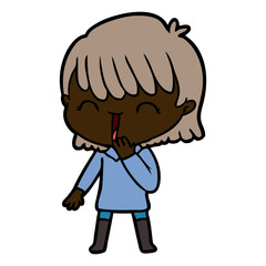 cartoon woman
