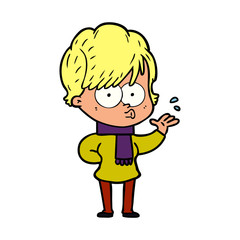 cartoon woman