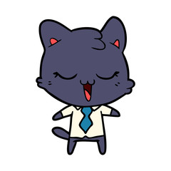 Obraz premium cartoon cat