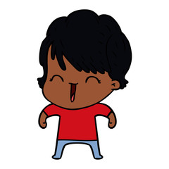 cartoon laughing woman