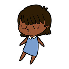 cartoon woman