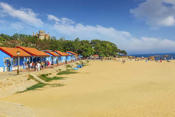 Qingdao scenery blue sky and blue sea