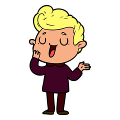 Obraz premium happy cartoon man