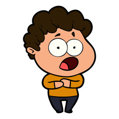 cartoon shocked man