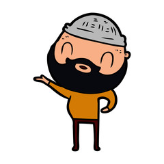 cartoon bearded man