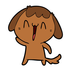 cartoon laughing dog