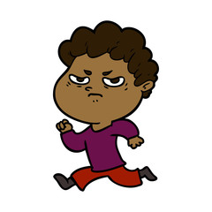 cartoon angry man