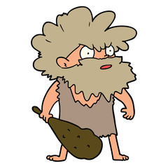 cartoon cave man