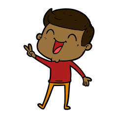 cartoon man laughing