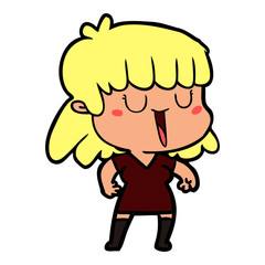 cartoon woman