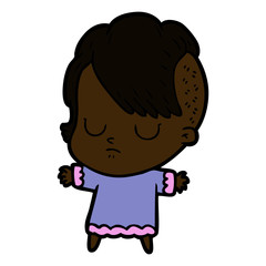 Obraz premium cartoon woman