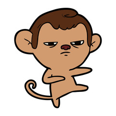 cartoon annoyed monkey