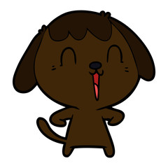 cute cartoon dog