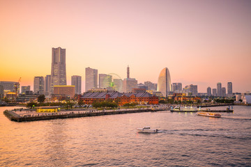 Obraz premium Cityscape of Yokohama in Japan