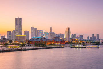 Fototapeta na wymiar Cityscape of Yokohama in Japan