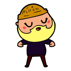 cartoon man with beard