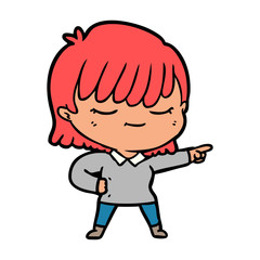 cartoon woman