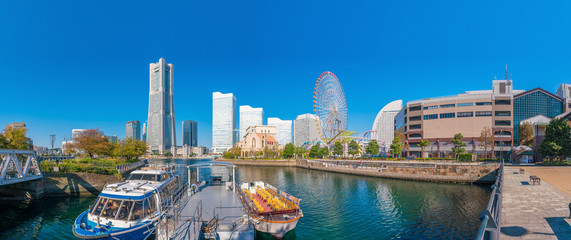 Obraz premium Cityscape of Yokohama in Japan