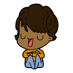 cartoon woman talking