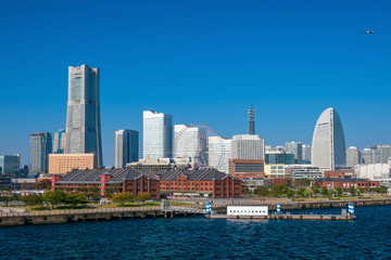 Cityscape of  Yokohama in Japan