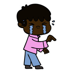 crying boy cartoon