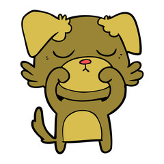 Fototapeta premium cute cartoon dog