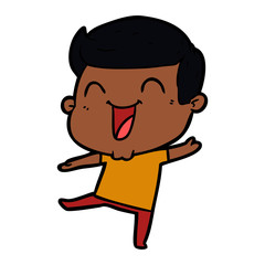 cartoon man laughing