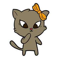 Obraz premium cartoon cat