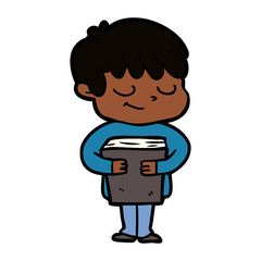 cartoon happy boy