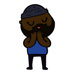 cartoon man with beard