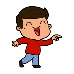 cartoon man laughing